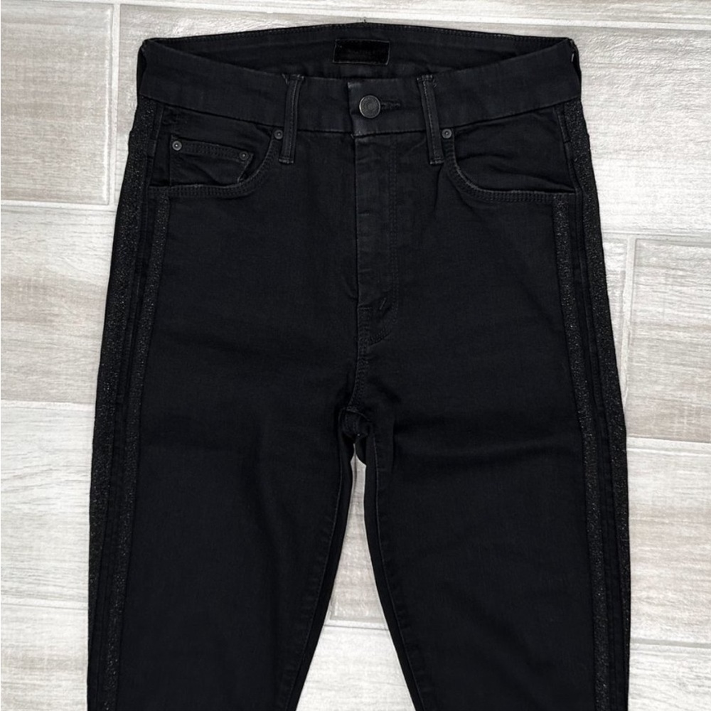 MOTHER HW LOOKER ANKLE FAY WASHED BLACK JEANS, Size 26 Excellent Condition - Picture 4 of 12